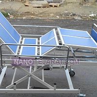 تخت 3 شکن مکانیکی با قابلیت تنظیم ارتفاع تخت 3 شکن مکانیکی با قابلیت تنظیم ارتفاع